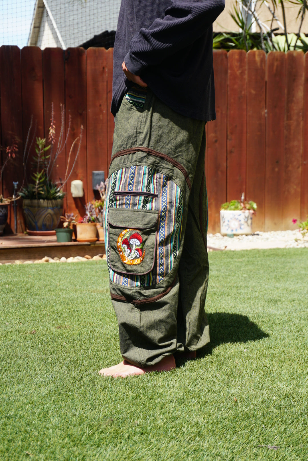 Fungi Festival & Harem Pants - Green