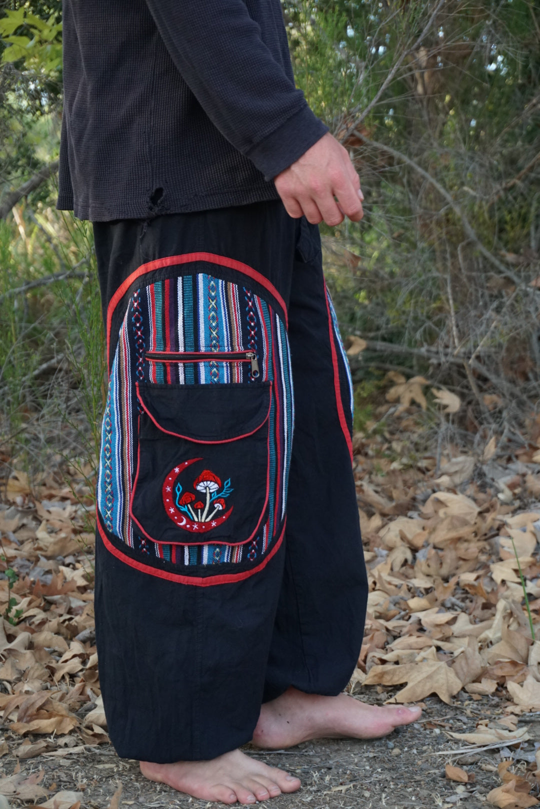 Fungi Festival & Harem Pants - Black