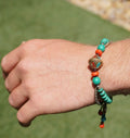 Hand Crafted Tibetan Bracelet - Emerald