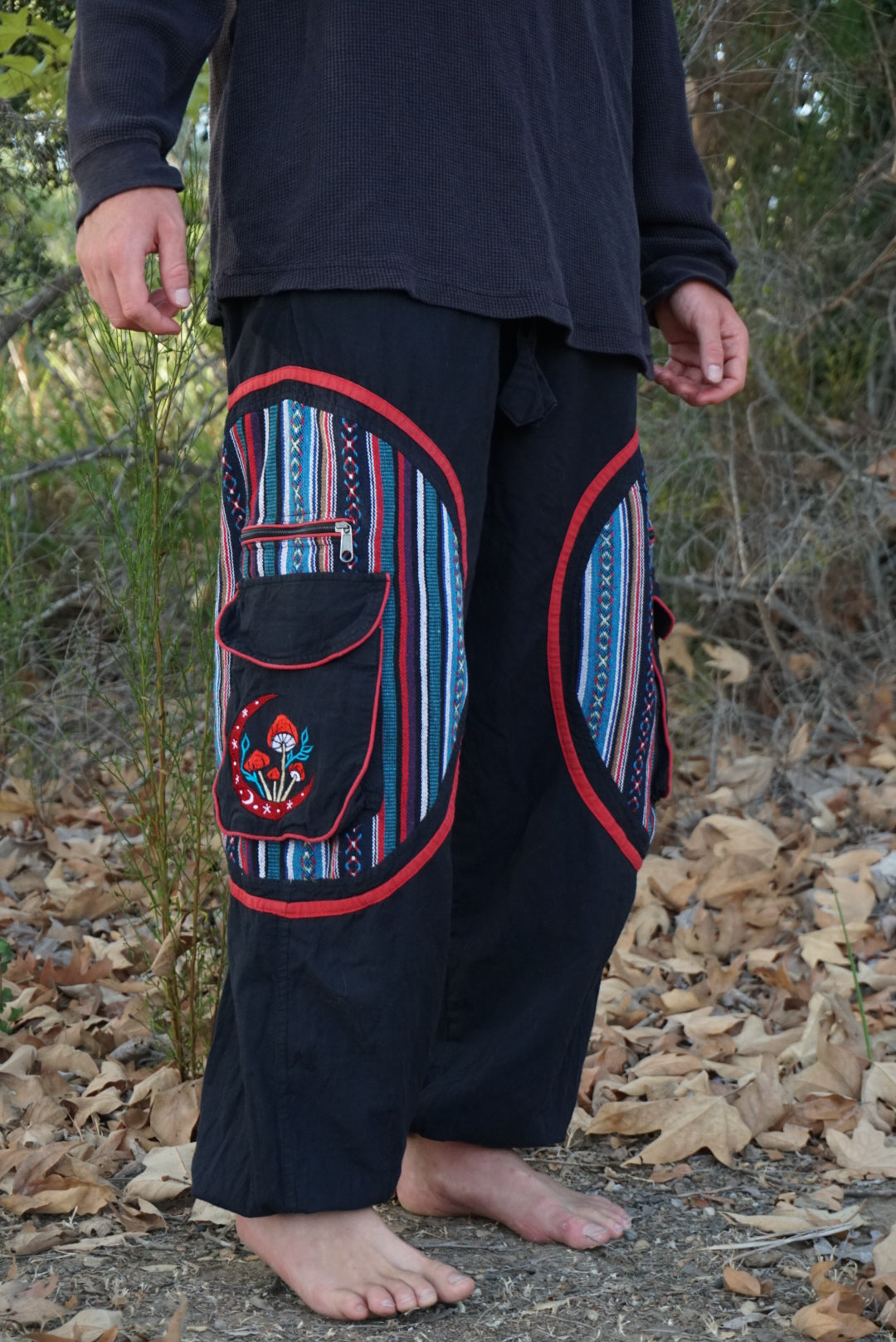 Fungi Festival & Harem Pants - Black