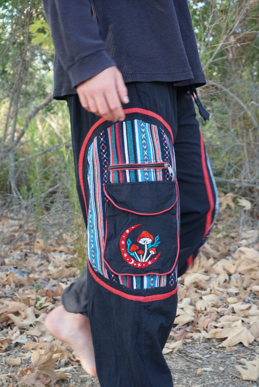 Fungi Festival & Harem Pants - Black