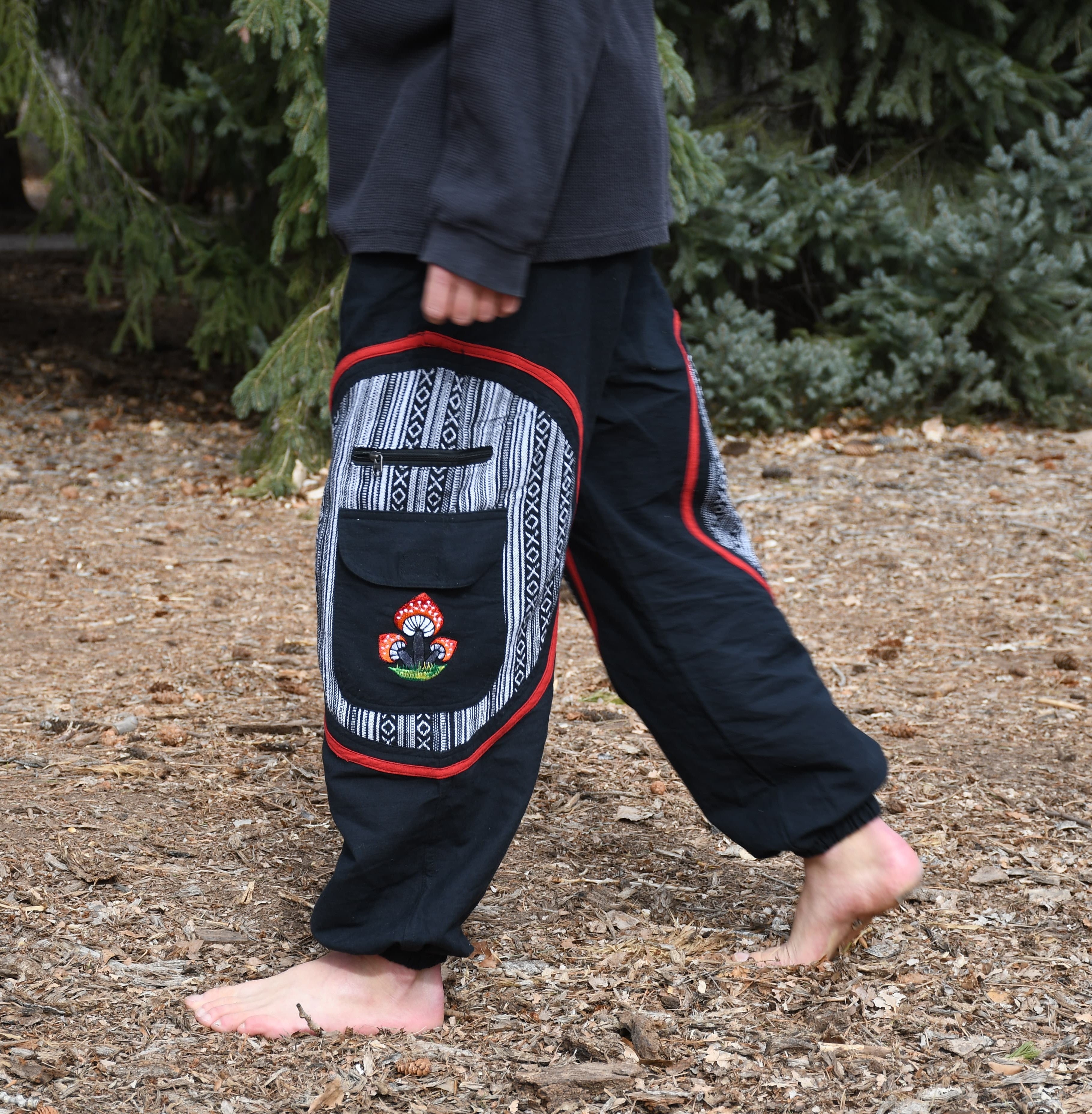 Fungi Festival & Harem Pants - Black
