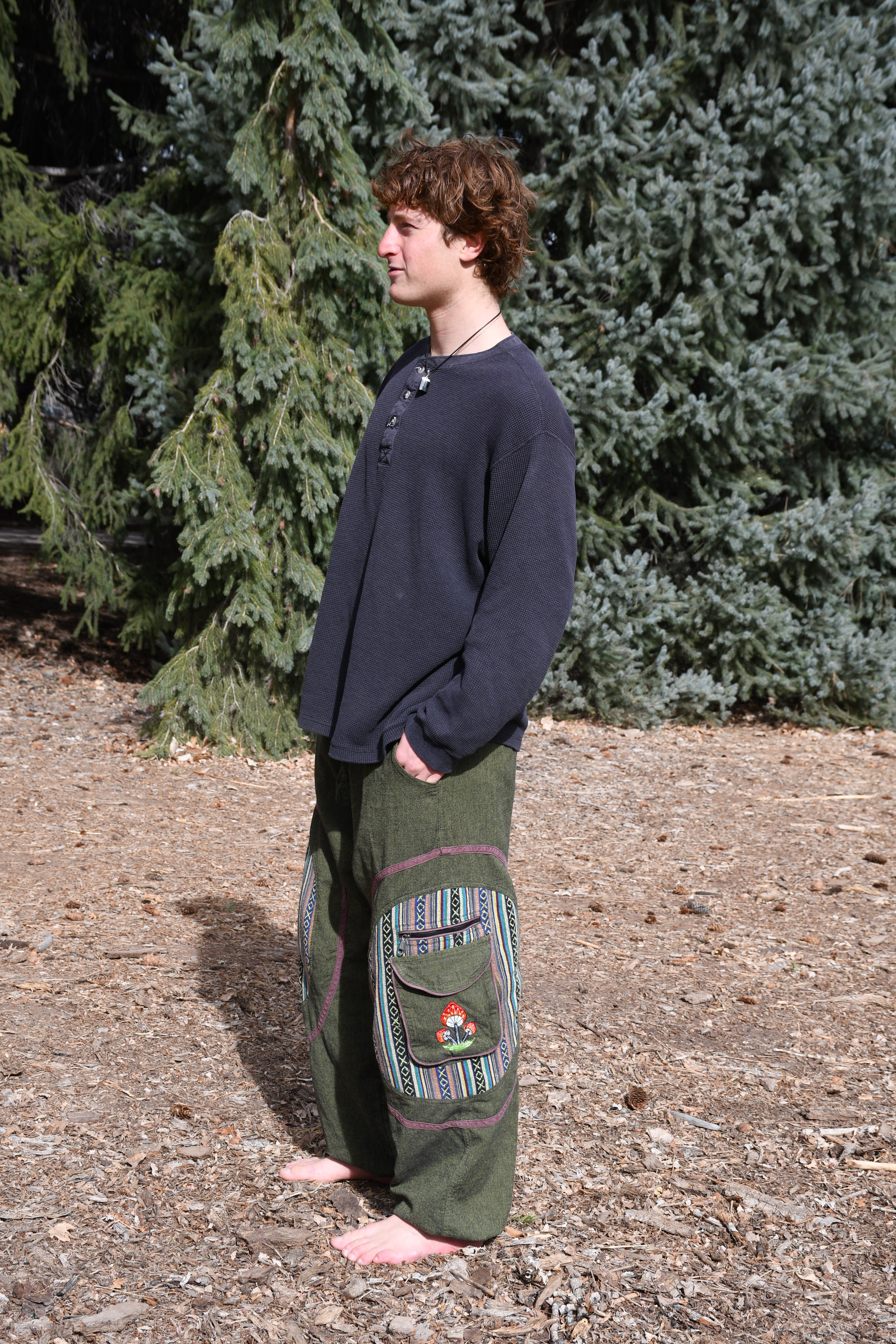Fungi Festival & Harem Pants - Green
