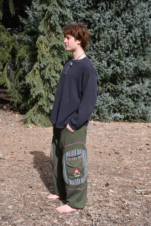 Fungi Festival & Harem Pants - Green