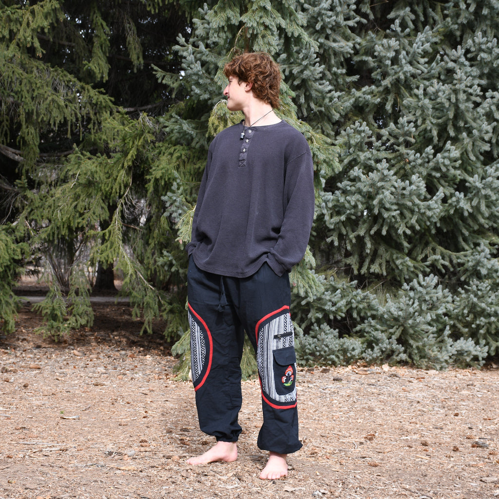 Fungi Festival & Harem Pants - Black