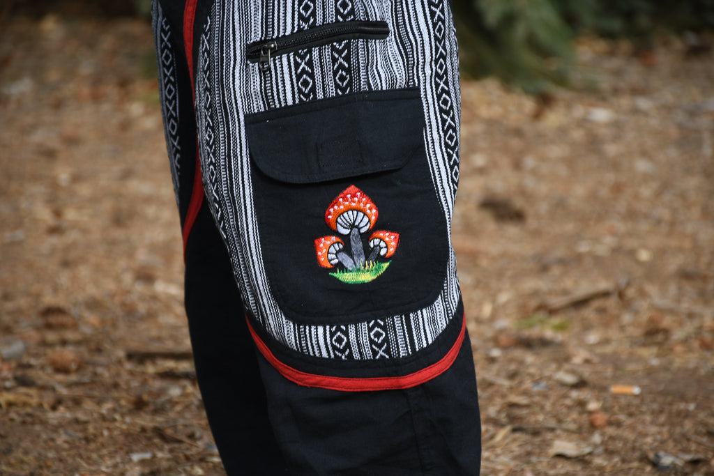 Fungi Festival & Harem Pants - Black