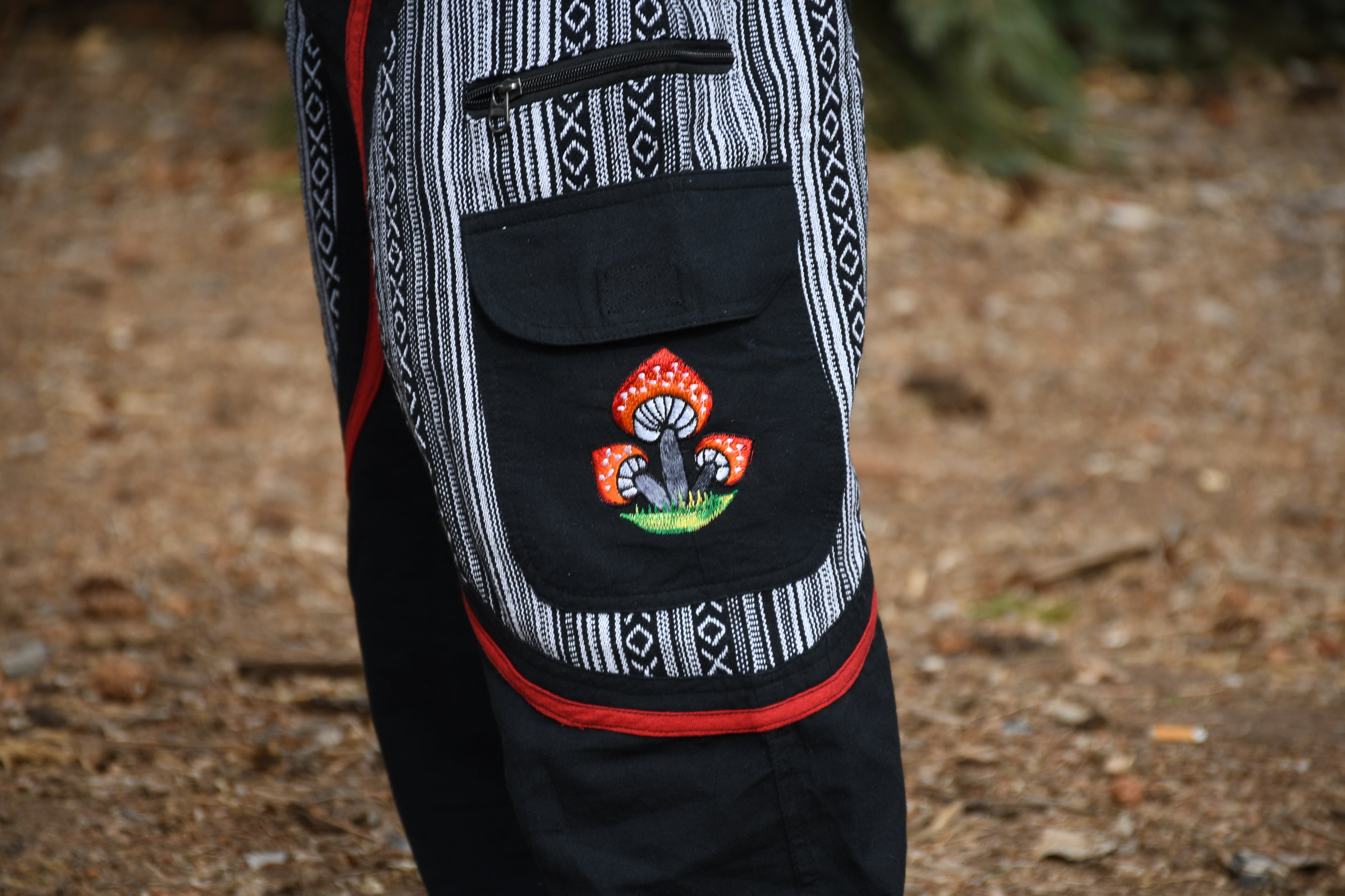 Fungi Festival & Harem Pants - Black