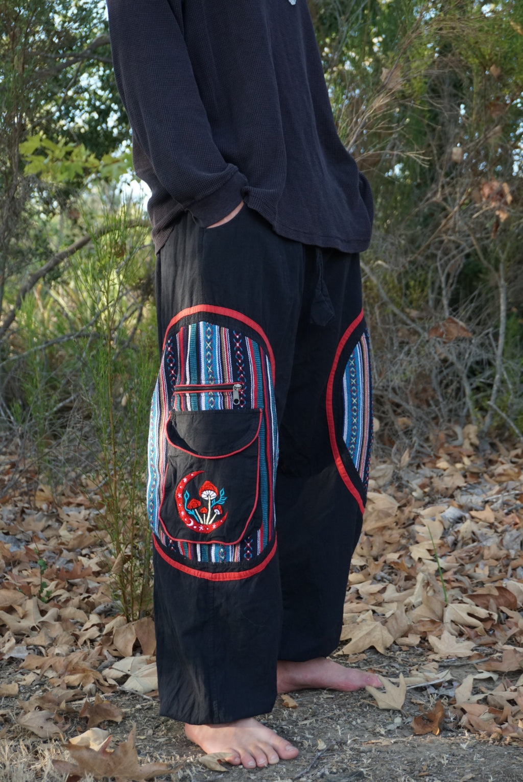 Fungi Festival & Harem Pants - Black