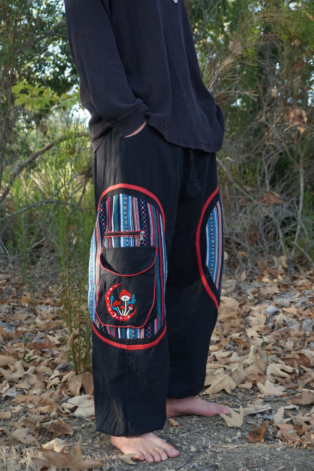 Fungi Festival & Harem Pants - Black